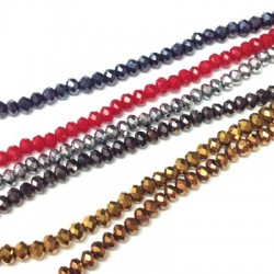 Glass Bead Polygon 2mm (~200pcs/string)