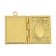 Brass Charm Rectangular Openable 18x22mm