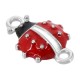 Enameled Zamak Connector Ladybug 10mm