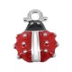 Breloque coccinelle en Métal/Zamak émaillée 10mm
