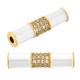 Enameled Zircon Brass Tube 20x5mm Ø1.9mm