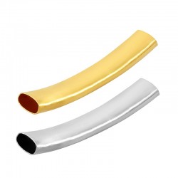 Brass Curved Tube 6x35mm