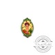 Ciondolo di Legno Ovale 32x52mm Frida Kahlo