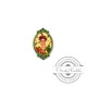 Ciondolo di Legno Ovale 32x52mm Frida Kahlo
