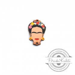 Ξύλινο Μοτίφ Frida Kahlo 2 Τρύπες 19x28mm