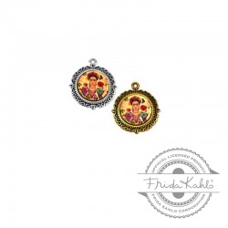 Zamak Round Frame w/ Wooden Figure 38mm