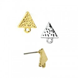 Zamak Earring Triangle 10mm