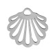 Stainless Steel 304 Charm Shell 16x15mm