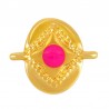 24K Gold Plated/ Fluo Fuchsia