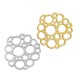 Breloque Irrégulière avec Cercles 19x20mm en Acier Inoxydable 304