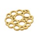 Breloque Irrégulière avec Cercles 19x20mm en Acier Inoxydable 304