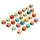 Perles cubes acryliques avec lettres 6mm (Ø3.5mm)