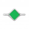 999° Silver Antique Plated/  Fluo Green