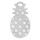 Stainless Steel Charm Pineapple 8.5x15.5mm
