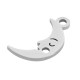 Stainless Steel 304 Charm Moon 8x14mm