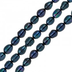 Fresh Water Pearl Bead 9x10mm (Ø0.5mm) (37pcs)