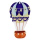 Plexi Acrylic Pendant Hot Air Balloon 35x62mm
