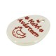 Ceramic Pendant Oval Egg "Καλή Ανάσταση" 38x52mm Ø4mm