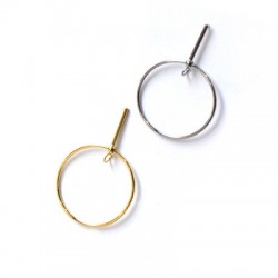 Boucle D'Oreille en Laiton 40 mm