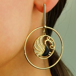 Boucle D'Oreille en Laiton 40 mm