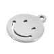 Breloque Visage Sourire 10mm en Acier Inoxydable 304