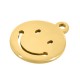 Breloque Visage Sourire 10mm en Acier Inoxydable 304
