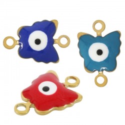 Enameled Stainless Steel 304 Connector Butterfly 8x13mm