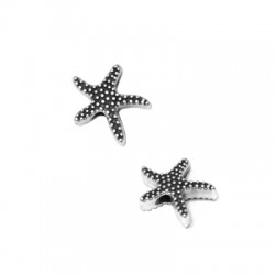 Zamak Slider Starfish 16x18mm (Ø2.3mm)