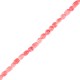 Coral Bamboo Irregular Bead Oval ~7x9mm (~60pcs)