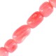 Coral Bamboo Irregular Bead Oval ~7x9mm (~60pcs)