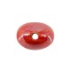 Perle Ovale en Céramique Émaillée avec œil Maléfique 15 x 18 mm Ø 2 mm