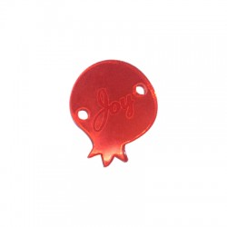 Plexi Acrylic Connector Pomegranate "Joy" 17x21mm
