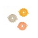Intercalaire rond filigrane en Métal/Laiton 18x23mm
