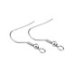 Crochets d'oreilles design 19x18mm/0.7mm en Acier Inoxydable 304