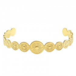 Stainless Steel 304 Bracelet Circles 12x9x7.5x62mm