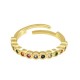 Bague en Laiton avec Zircone 3 x 21 mm