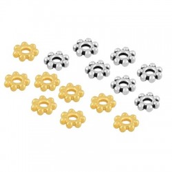Zamak Spacer Bead Daisy 4.8mm Ø1.2mm