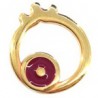 24K Gold Plated/Wine Red