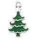 Zamak Lucky Charm Christmas Tree w/ Enamel 11x16mm