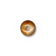 Enameled Ceramic Bead Round Oval 14mm Ø3.5mm