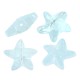 Crystal Slider Bead Starfish 14x15mm (Ø0.5mm)
