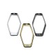 Pendentif Hexagonal en Laiton 25 x 43 mm