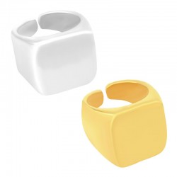 Brass Ring Square 16mm