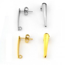 Stainless Steel 304 Earring w/ Hook 21x4mm