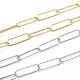 Stainless Steel 304 Paperclip Chain 27x7.5mm/1mm