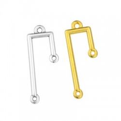 Zamak Pendant Irregular 12x28mm