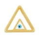 Zamak Slider Triangle w/ Evil Eye & Enamel 15x13mm (Ø2.2mm)