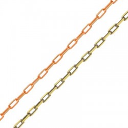 Brass Mesh Chain 5x2.6mm