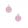999° Silver Antique Plated/ Pink