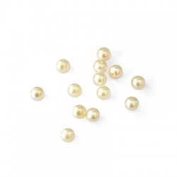 Pearl ABS Round Half Drilled 8mm (Ø1.3mm)